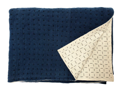 Throw Natural & Indigo