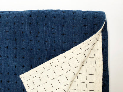 Throw Natural & Indigo