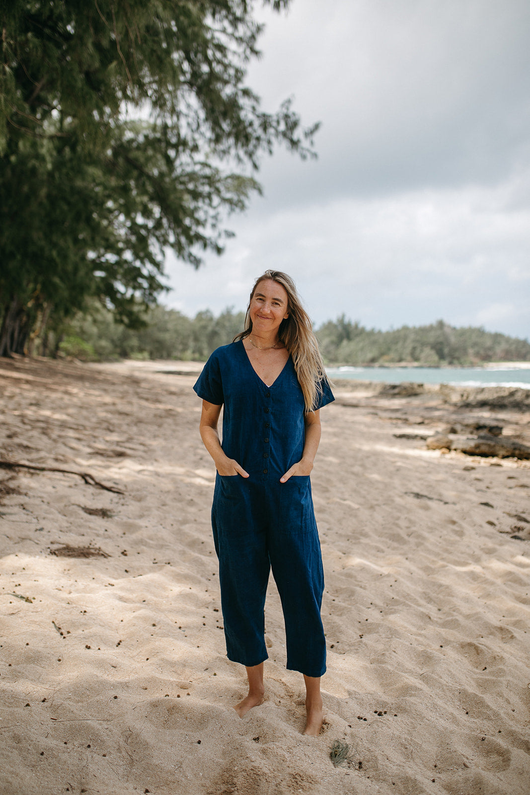 Short Sleeve Light Indigo Jumpsuit (XS-XL) – happyfrenchgang